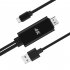 Type C to HDMI Cable 4K HDTV TV Digital AV Adapter Audio Video Converter for Samsung Note 10 10  Plus gray