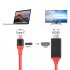 Type C to HDMI HDTV AV TV Cable Adapter for Samsung Galaxy S8 S9 S9  Note 9 PC