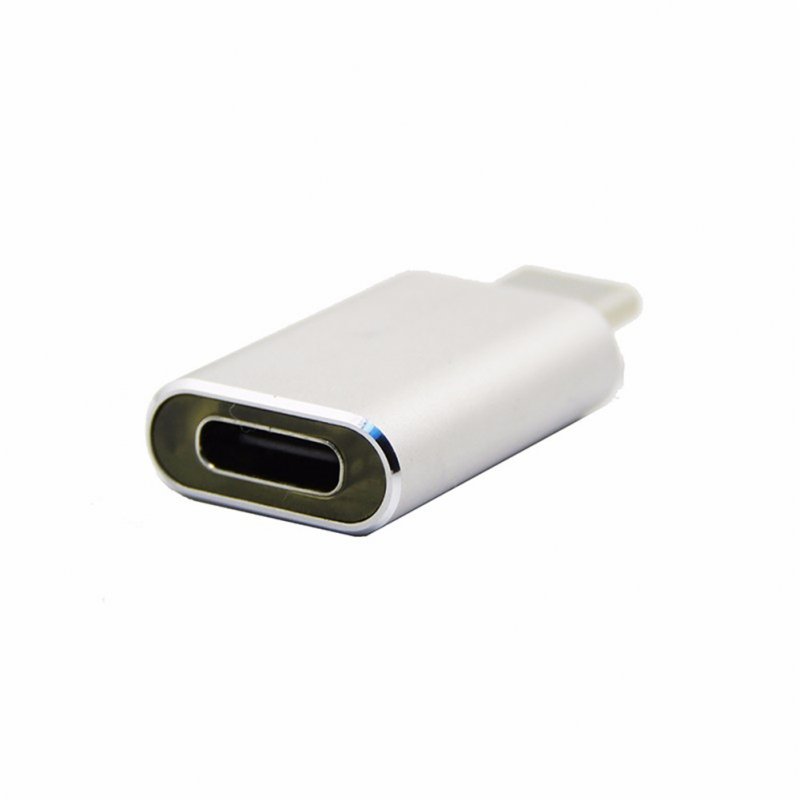Type-C to USB 3.1 Male To Female Adapter Charging Data Transmission Connector for Smart Phone Silver