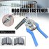 Type M Nail Ring Pliers With 600 Pcs M Clips Handle Multi function Hand Tools Cage Clamp High Strength Hog Ring Pliers Kit For Auto Upholstery Fence Fastening b