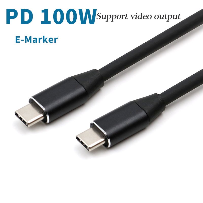 Type-c Data Cable 3.1ctoc Dual Head 5a100w16 Core 10gen2 Full Function 4k Video Cable 1 meter