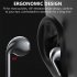 Type c In ear Mobile Wire Control Headset Bass Stereo Music Earphones Sports Earbuds With Microphone black