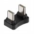 Type c Male to Male U shaped Data Adapter Pd65w 480bps Data Transmission Charging 2 0 Converter Black