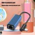 Type c To RJ45 Network Adapter Wired Usb C Ethernet Converter For Mobile Computer Macbook Laptop Gray