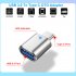 Type c To USB3 0 OTG Adapter Rechargeable U Disk Card Reader Compact Portable Adapter For Many Devices gold