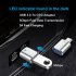 Type c To USB3 0 OTG Adapter Rechargeable U Disk Card Reader Compact Portable Adapter For Many Devices gold