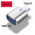Type c To USB3 0 OTG Adapter Rechargeable U Disk Card Reader Compact Portable Adapter For Many Devices gold
