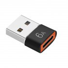 Type-c To Usb 3.0 Adapter Usb C Female To Male Converter Charger Pd Data Transmission Adapter Audio Converter black