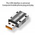 Type c To Usb Adapter Connector 120w Fast Charging 10gbps Transmission Converter For Hubs Tablets Phones type c female to USB male