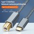 Type c To Usb Printer Cable Data Line Scanner Fax Machine Printing Cord Universal Electronic Piano Line 1 meter