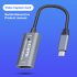 Type c Video Capture Card Hdmi compatible To Usb C 1080p Hd Game Recording Compatible For Ps4 Switch Computer Notebook Live Broadcast silver gray