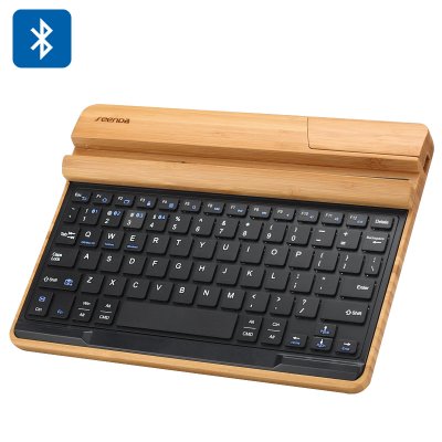 Wholesale SeendDa Bamboo Bluetooth Keyboard And Holder
