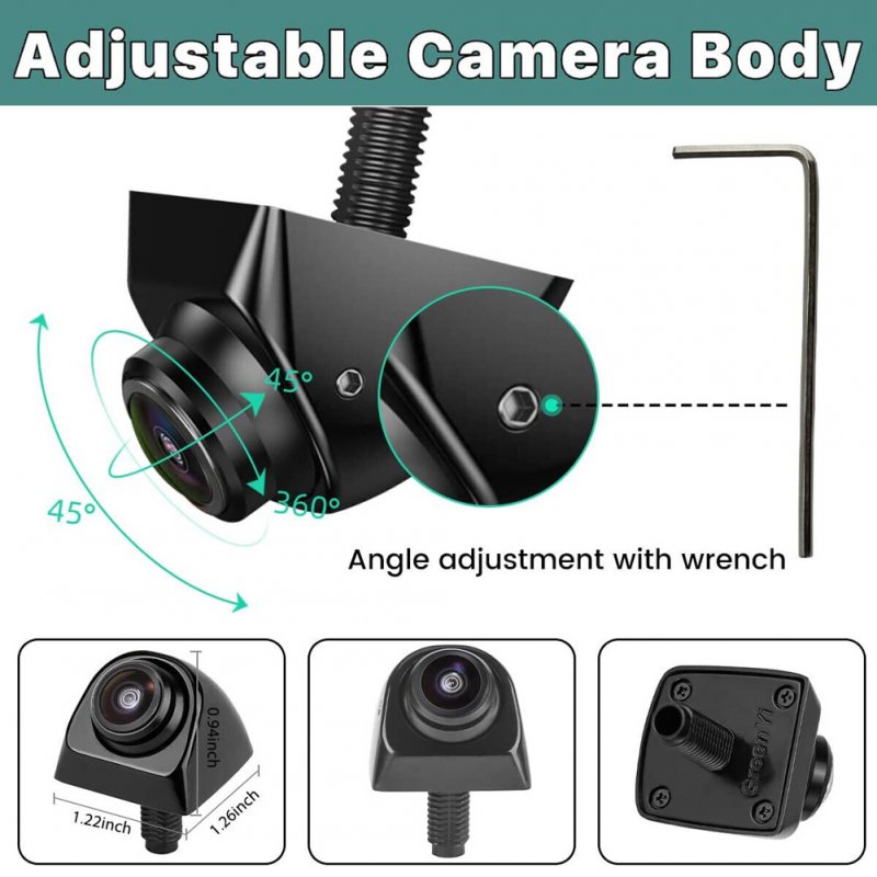 Backup/Front/Side View Camera 170° Wide Angle AHD 720P Reverse Rear Cam With 4 Infrared Lights For Car SUV RV Trailer 