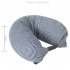 U Pillow Neck Pillow Shaped Particles U Neck Pillow For Siesta  Pillow Plane  Travel  Car Drive gray