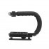U shape Handheld Bracket Handle Grip Stabilizer for Canon DSLR Camera Camcorder Video black