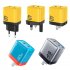 U128 USB C Wall Charger Block 40W Pd Power Fast Type C Charging Block Plug Double Ports Adapter US Plug Yellow
