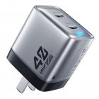 U128 USB C Wall Charger Block 40W Pd Power Type C Charging Double Ports Adapter