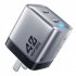 U128 USB C Wall Charger Block 40W Pd Power Fast Type C Charging Block Plug Double Ports Adapter EU Plug Yellow