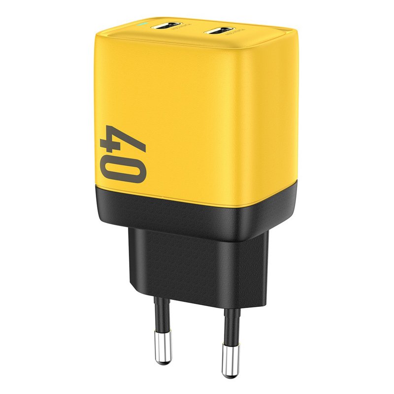 U128 USB C Wall Charger Block 40W Pd Power Type C Charging Double Ports Adapter