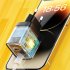 U128 USB C Wall Charger Block 40W Pd Power Fast Type C Charging Block Plug Double Ports Adapter EU Plug Yellow