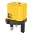 U128 USB C Wall Charger Block 40W Pd Power Fast Type C Charging Block Plug Double Ports Adapter EU Plug Yellow
