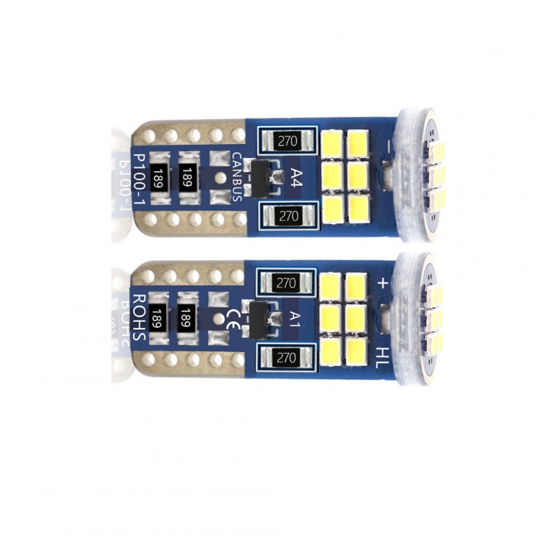 1 Pair Car T10 Width Light Canbus W5w 2016 18smd Interior Highlight Decoding Trunk Lamp 