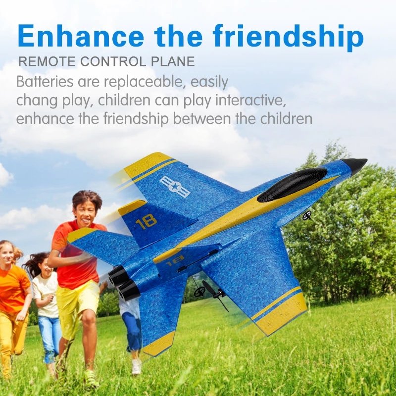 Fx828 Remote Control Fighter F18 Fixed-wing Aircraft Model Toy Electric Airplane Toys 