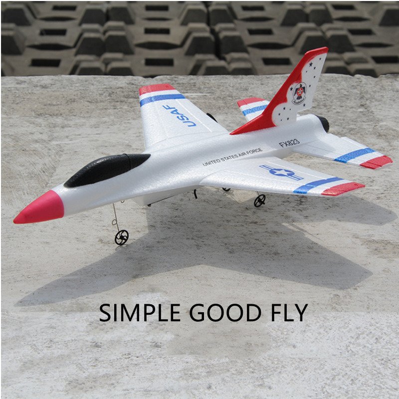 Fx823 Remote Control Plane Foam F16 2.4g Rc Glider Electric Fixed-wing Aircraft Toys