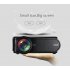 U90 Mini Movie Projector with Speaker 1500 Lumen Video Support 1080P Display for Home Theater Entertainment white British regulations