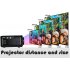 U90 Mini Movie Projector with Speaker 1500 Lumen Video Support 1080P Display for Home Theater Entertainment black European regulations