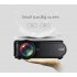 U90 Mini Movie Projector with Speaker 1500 Lumen Video Support 1080P Display for Home Theater Entertainment black European regulations