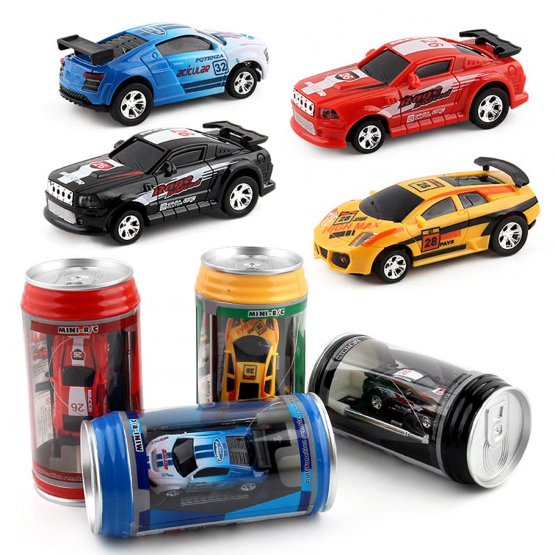 Mini Cans Remote Control Car With Light Effect Electric Racing Car Model Toys For Children Birthday Gifts 