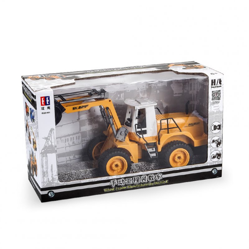 Manual Simulation  Forklift  Toy Detachable Multi-functional Fall-resistant Bulldozer Construction Vehicle Model For Children Boys 