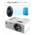 UC18 Mini HD Projector 1080P TFT LCD Compact Siz eHome TV Multi Media Player Theater Home Cinema Video Projector US Plug   White