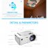 UC18 Mini HD Projector 1080P TFT LCD Compact Siz eHome TV Multi Media Player Theater Home Cinema Video Projector US Plug   White