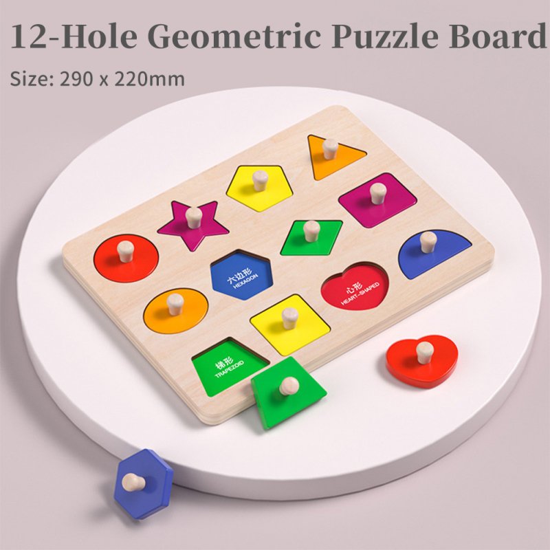 Wooden Puzzles For Toddlers 0-3 Years Old Wooden Peg Animal Traffic Shape Jigsaw Puzzles Early Educational Toys For Kids 