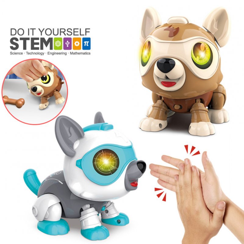 Robot Dog For Kids Diy Electronics Robotic Dog Toys With Bone Voice For Touch Control Smart Pet Robot Toys 