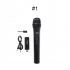 UHF USB 3 5mm 6 35mm Wireless Microphone Megaphone Handheld Mic with Receiver for Karaoke Speech Loudspeaker 1pc