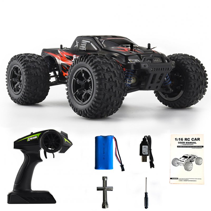 1:16 Remote Control Car 2.4G Four-wheel Drive High-speed Off-road Vehicle Big-foot Rc Racing Car Toy 