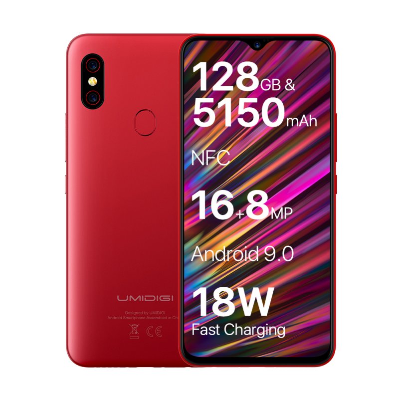 UMIDIGI F1 4G Phablet - Red, European