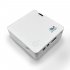 UNIC P2 DLP Mini Projector HD 1920X1080P Built in Battery Handheld Mobile Film Projector with USB Flash Drive White US 