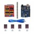 UNO R3 Board for Arduino Compatible   CNC V3 Shield   4x DRV8825 Driver Red   blue