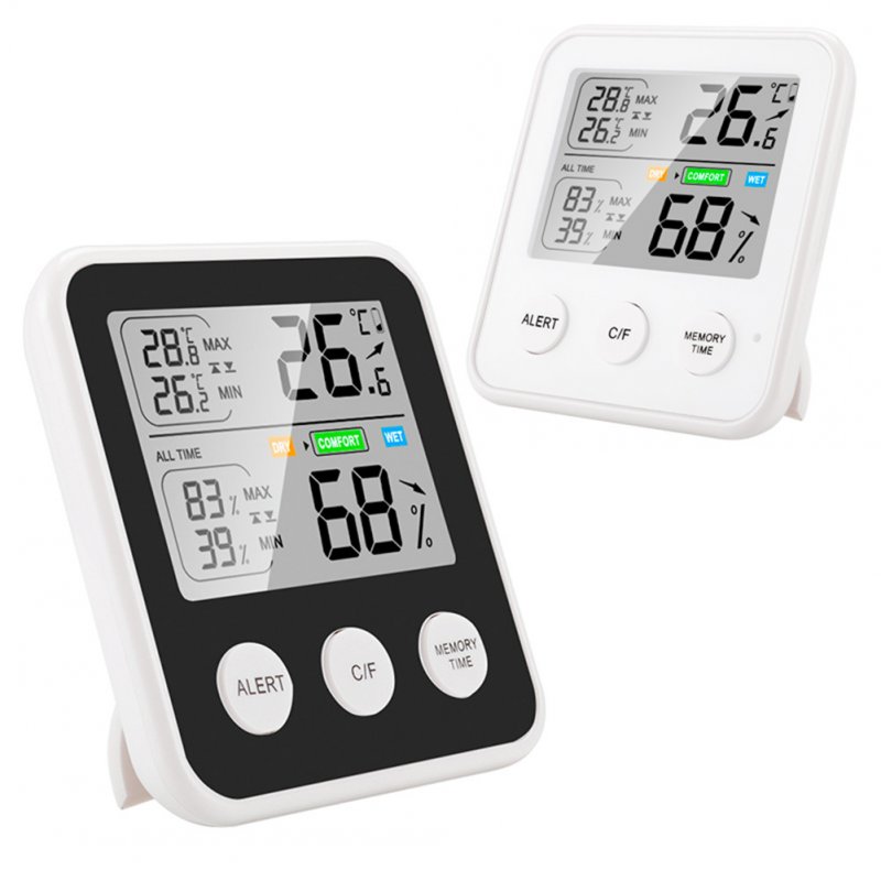 High-precision Indoor Temperature  Tester With Digital Display Humidity Meter Multi-function Thermometer