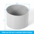US 1 Abs 5 9 Inch Mobile Air Conditioner Universal Exhaust Pipe Interface grey