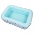 US 1 Set Inflatable  Pool Environmental Protection Pvc Three layer Airbag Children Play Pool 180 135 60cm Blue