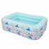 US 1 Set Inflatable  Pool Environmental Protection Pvc Three layer Airbag Children Play Pool 180 135 60cm Blue