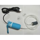 US 1 Set Of Oxygen Pump Silent Flushing Portable Small Aerobic Machine+ Suction Cups+ Usb Power Cord Light blue