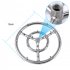 US 1 Set Stainless Steel Brazier Burner With Nozzle 12inch 8 Piece Set silver