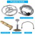 US 1 Set Stainless Steel Brazier Burner With Nozzle 12inch 8 Piece Set silver