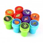 US 10 PCs Assorted Dinosaur Stamps Kids Party Favors Event Supplies for Birthday Party Gift Toys Boy Girl Pinata Fillers